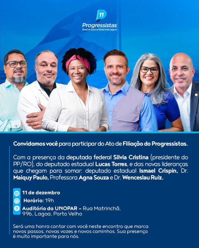 Convite filiação do PP