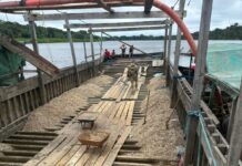 Draga destruída: operação conjunta encerra atividade ilegal em território indígena