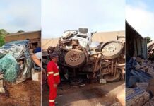 Colisão fatal entre carro e carretas neste sábado deixa vítimas na BR-364 (veja o vídeo)