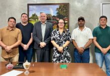 Presidente da Câmara de Porto Velho, Gedeão Negreiros recebe comitiva de Vilhena em Porto Velho