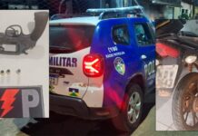 PM captura dupla armada com moto furtada após ataque audacioso a provedor de internet