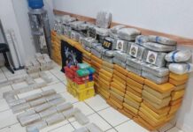 Operação conjunta apreende 420 kg de drogas e prende dois criminosos no rio Madeira