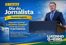 Deputado Luizinho Goebel homenageia profissionais da imprensa pelo Dia do Jornalista em 7 de abril